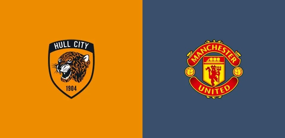 Logos de Hull City y Manchester United