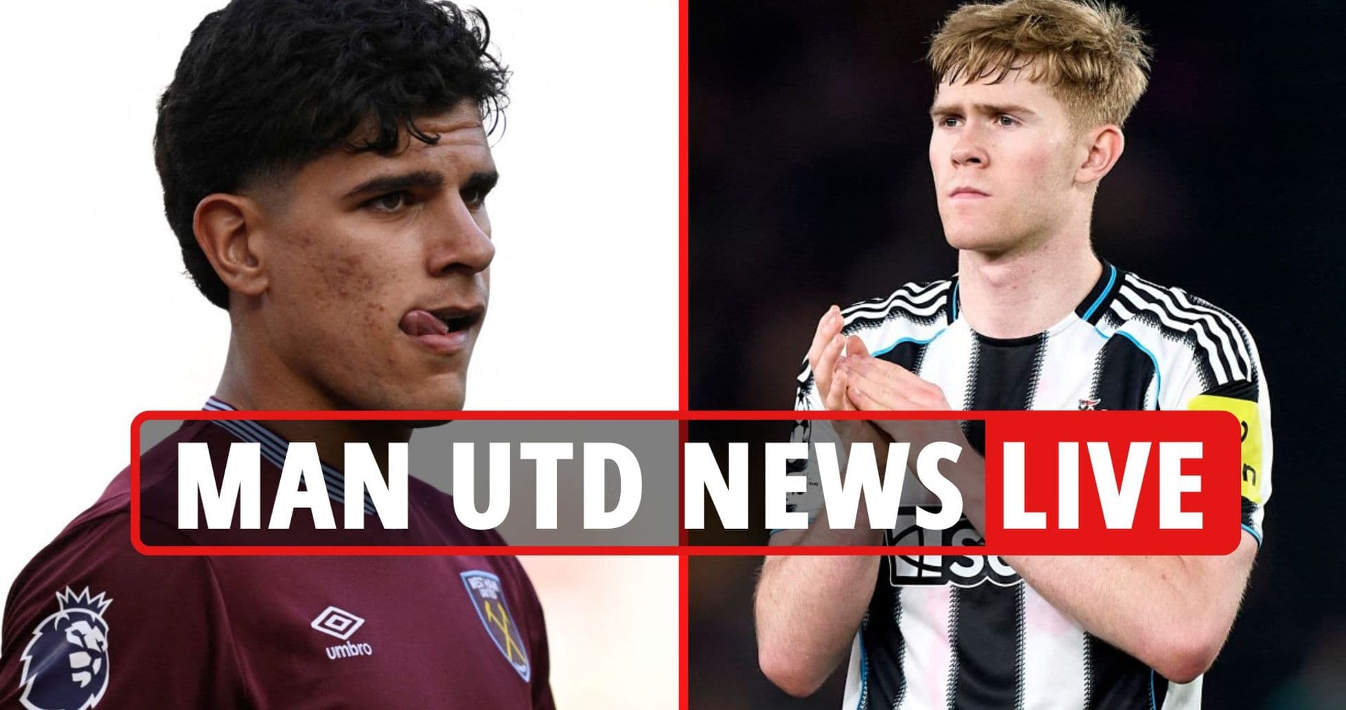 Jugadores de fútbol de West Ham y Newcastle