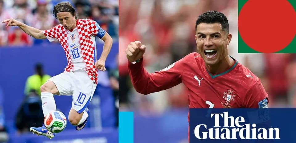 Luka Modric y Cristiano Ronaldo durante un partido