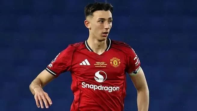 Jugador de Manchester United en acción durante partido