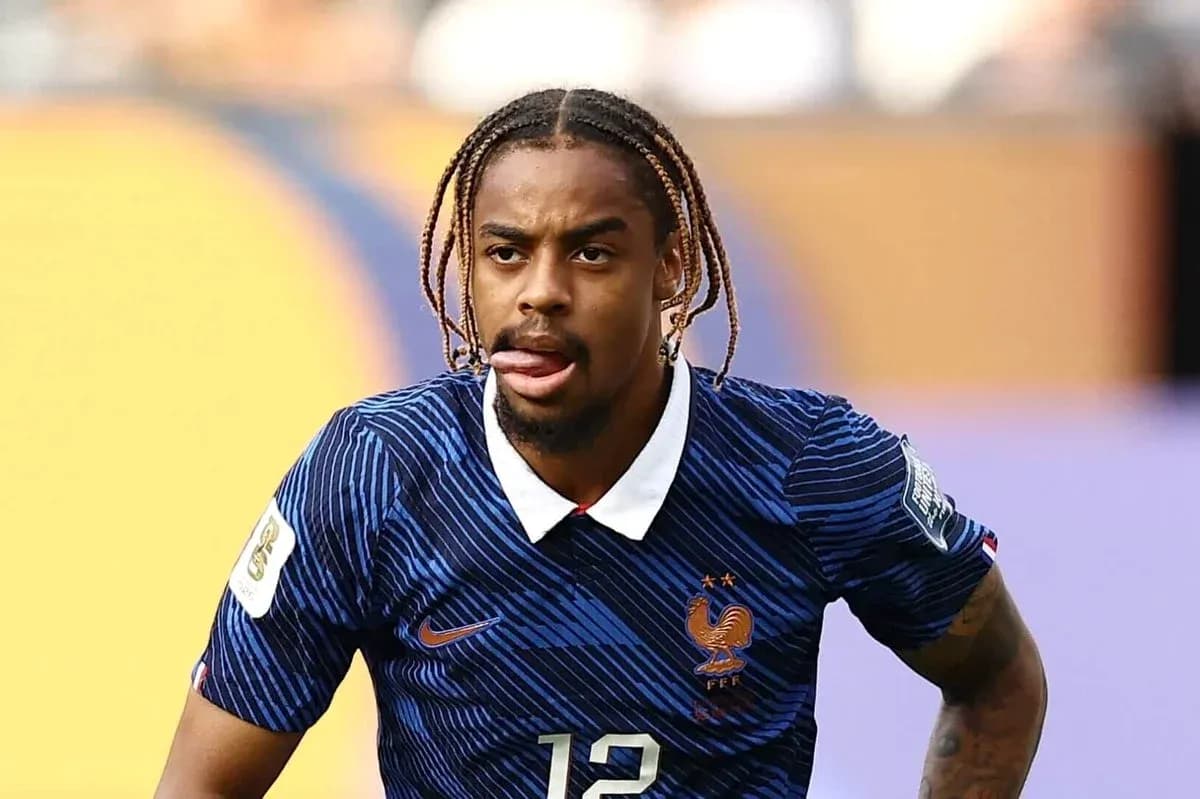 Jugador de Francia en acción durante un partido