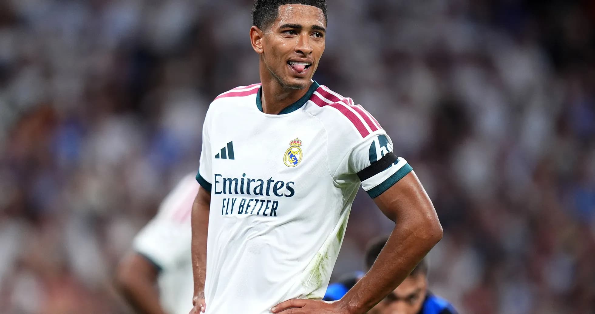 Jugador del Real Madrid en el campo durante partido