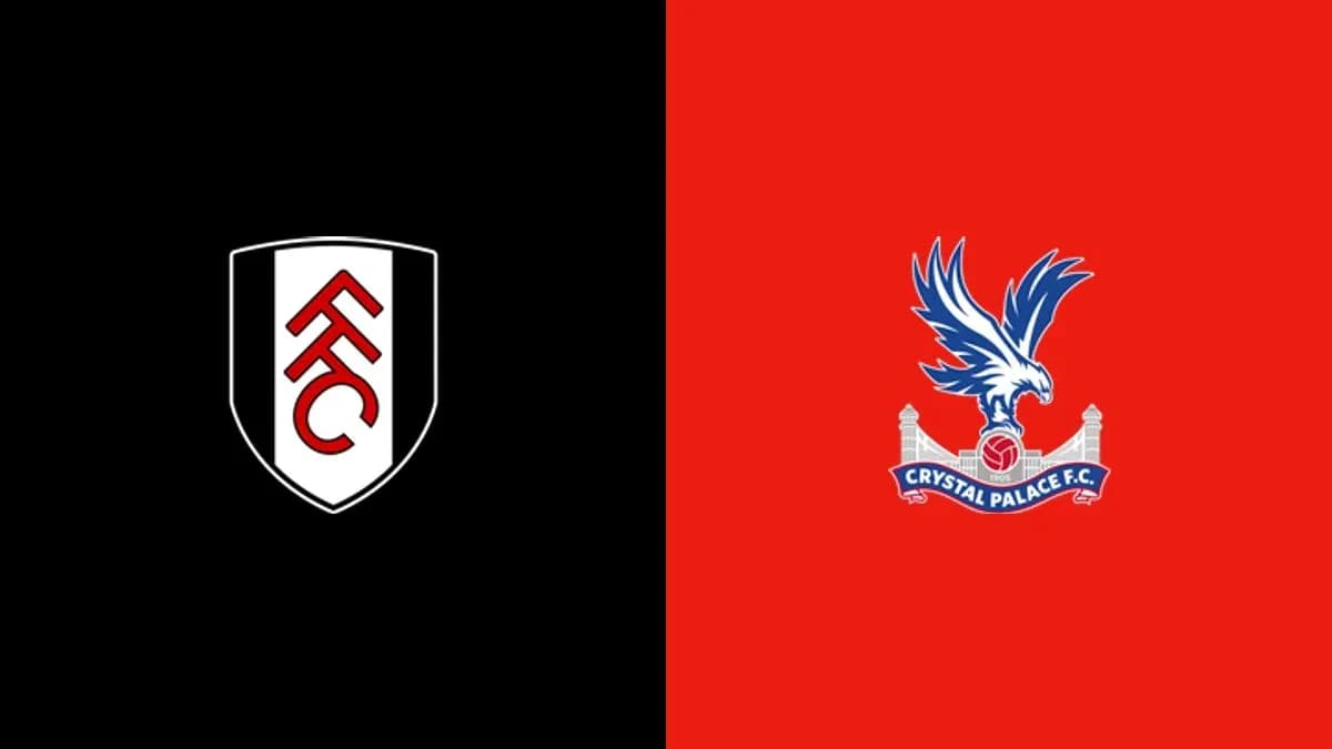 Logos de Fulham y Crystal Palace en fondo contrastante