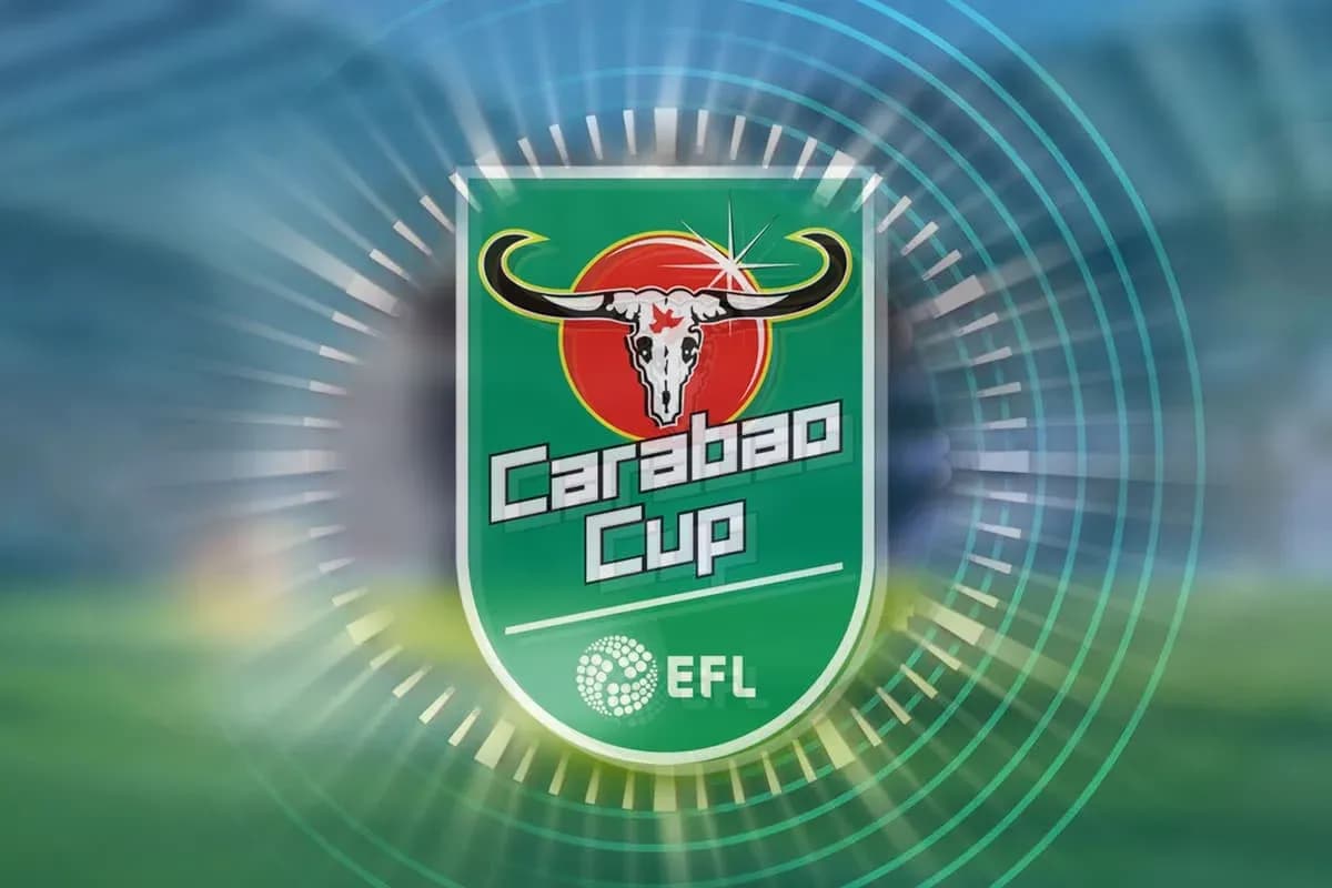 Logo del Carabao Cup con fondo difuminado