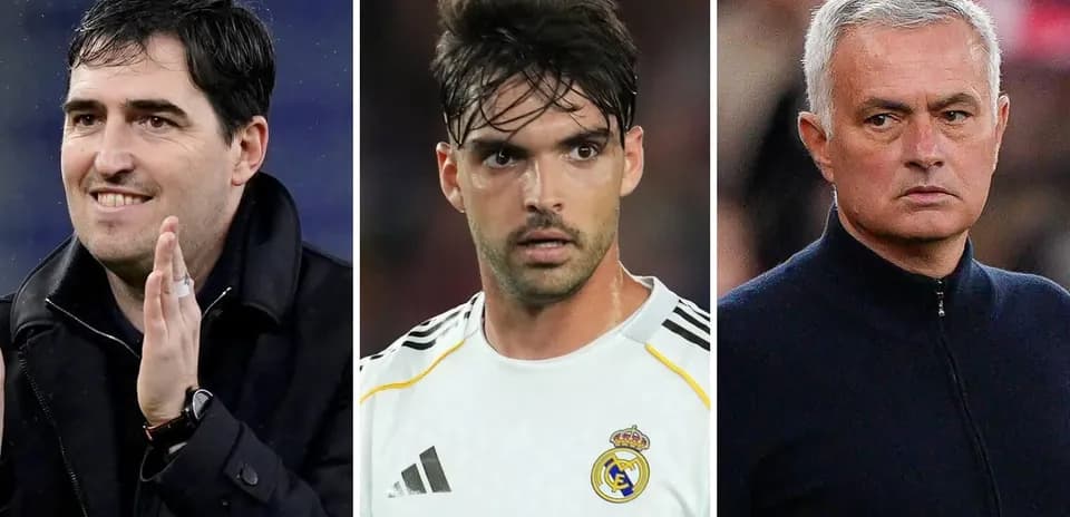 Tres hombres en diferentes contextos de fútbol