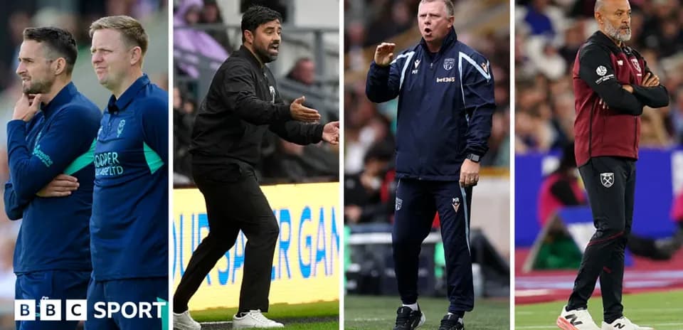 Cuatro entrenadores en diferentes momentos de partido