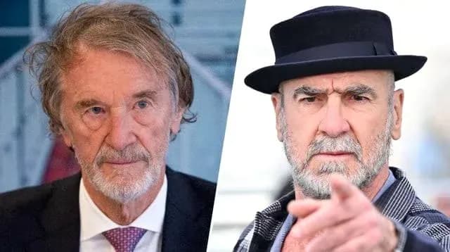 Dos hombres con diferentes expresiones faciales