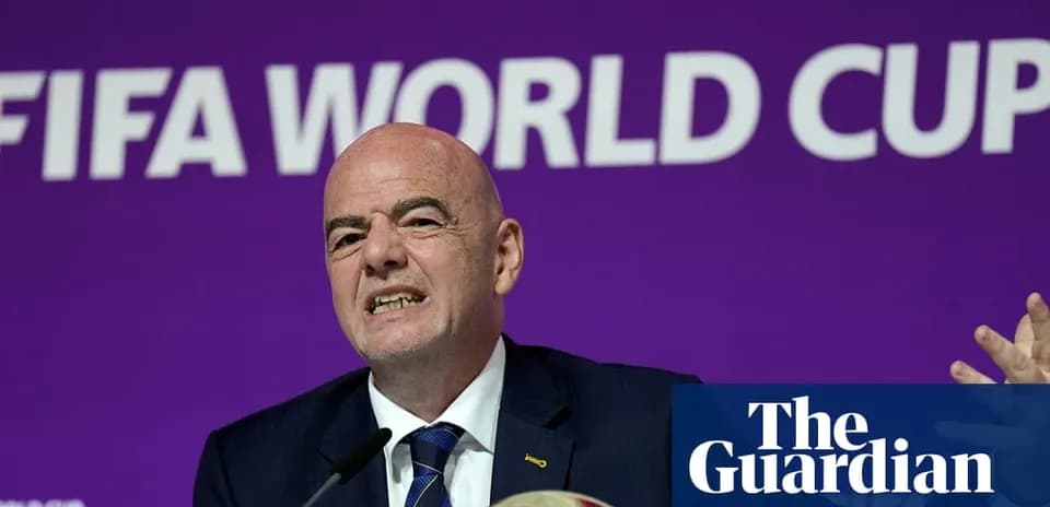 Gianni Infantino en conferencia de prensa de FIFA