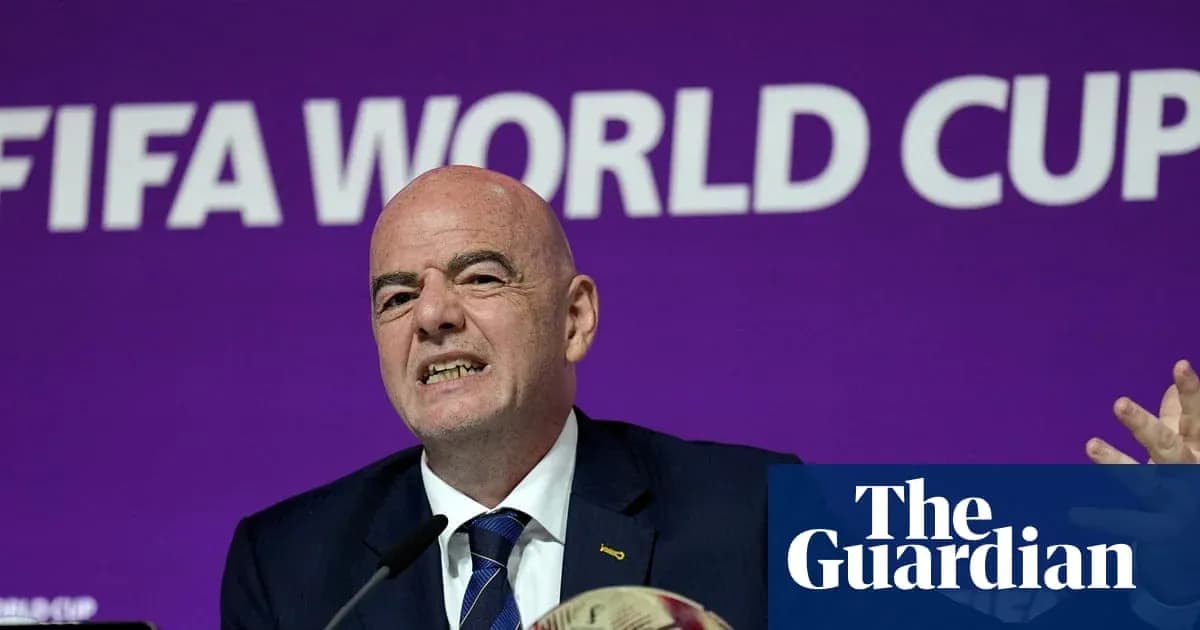 Gianni Infantino en conferencia de prensa de FIFA