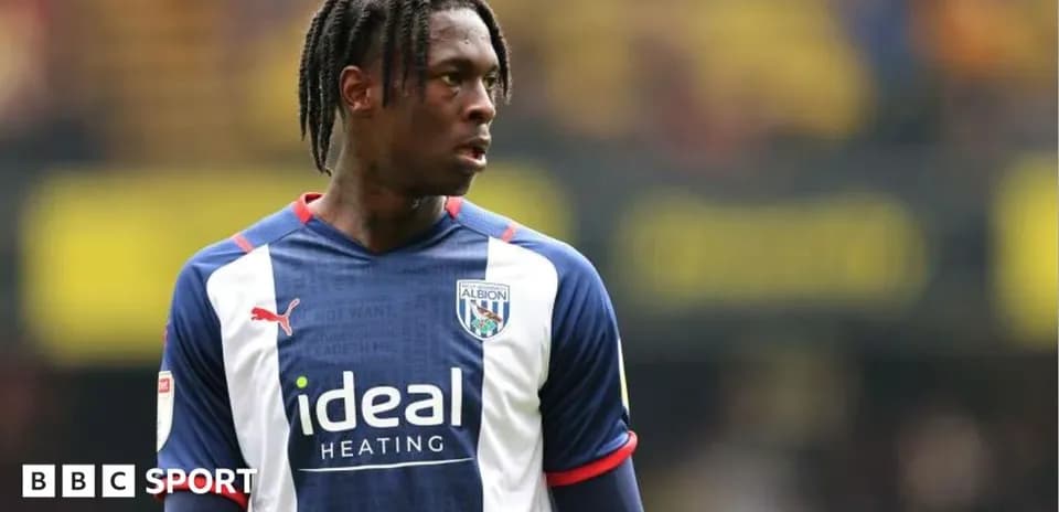 Jugador de West Bromwich Albion en acción