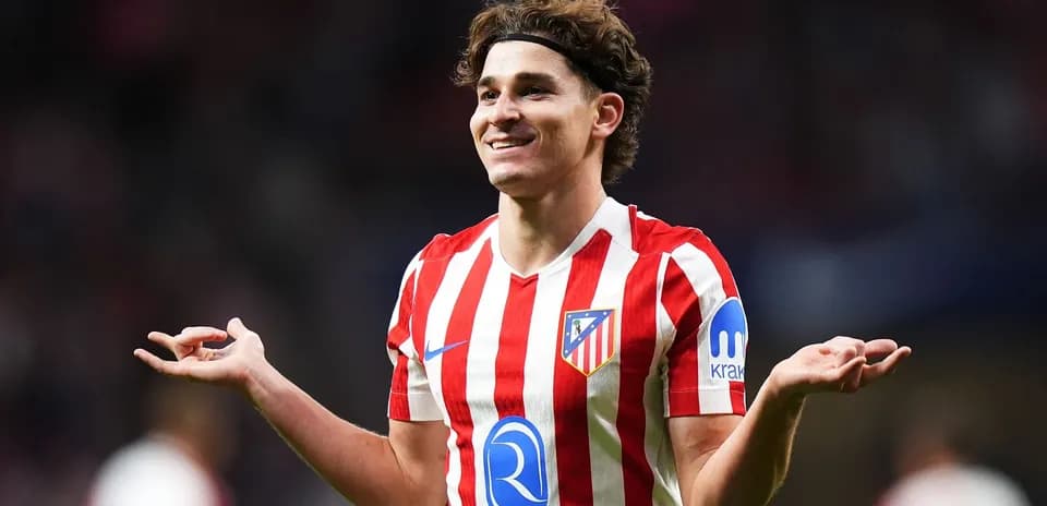 Jugador de Atlético de Madrid celebrando un gol