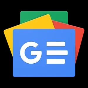 Logotipo de Google News en colores de Google
