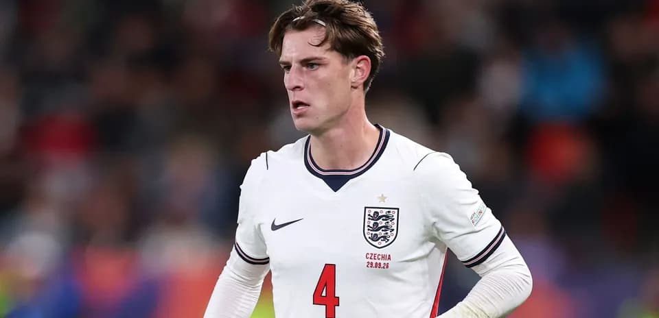 Jugador de Inglaterra en el campo durante el partido