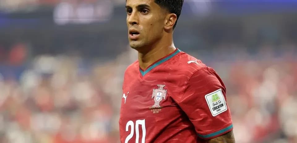 Jugador de Portugal en acción durante el partido