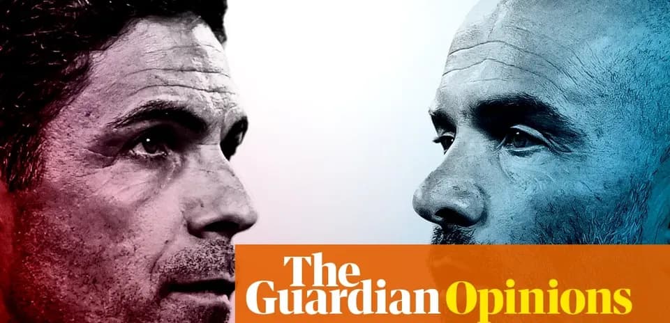 Entrenadores de fútbol en primer plano uno frente al otro