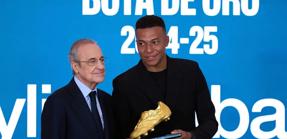 Mbappé recibe la Bota de Oro 2024-25