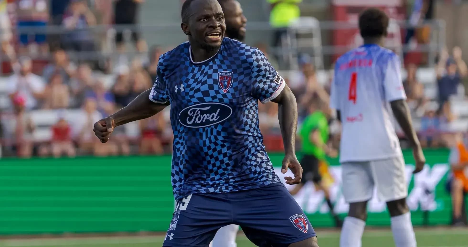 Jugador de Indy Eleven celebrando un gol