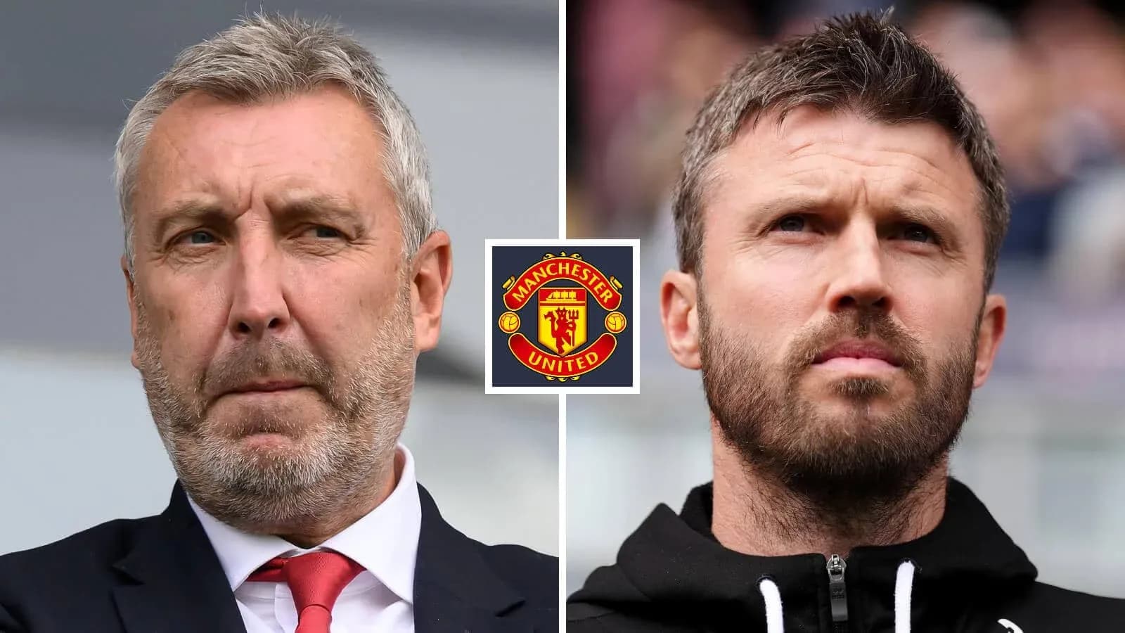 Entrenadores de Manchester United en retratos separados