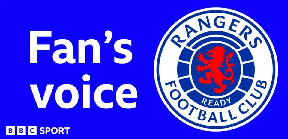 Logo del Rangers Football Club con texto de fanáticos