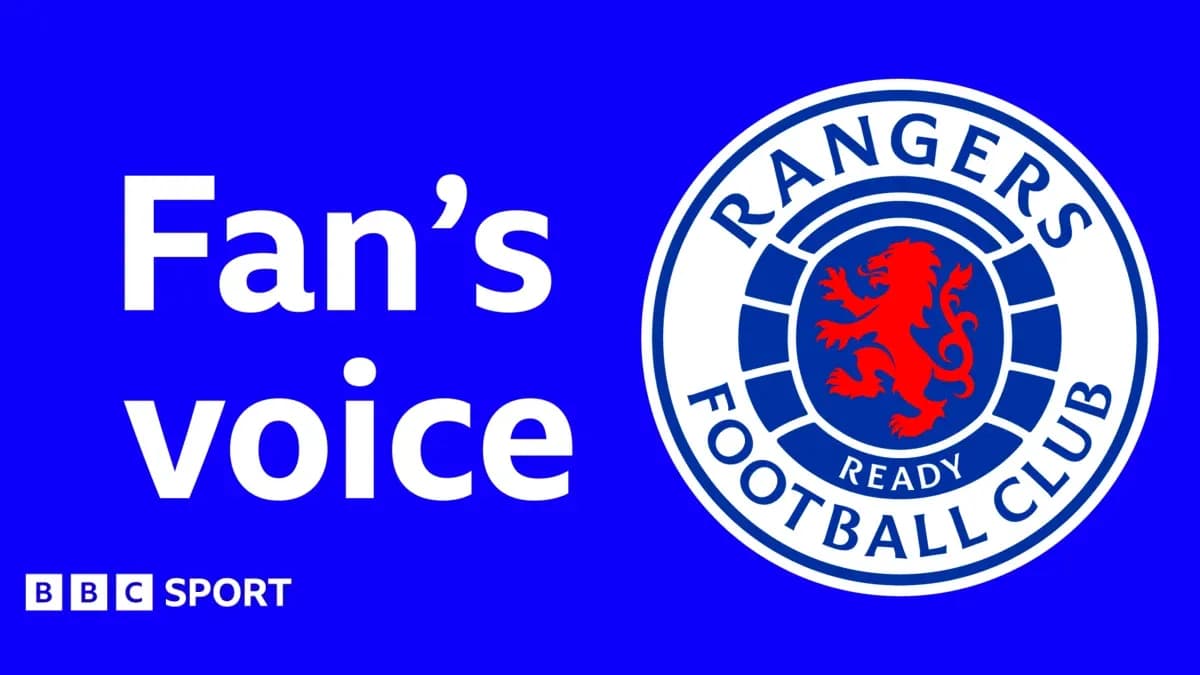 Logo del Rangers Football Club con texto de fanáticos