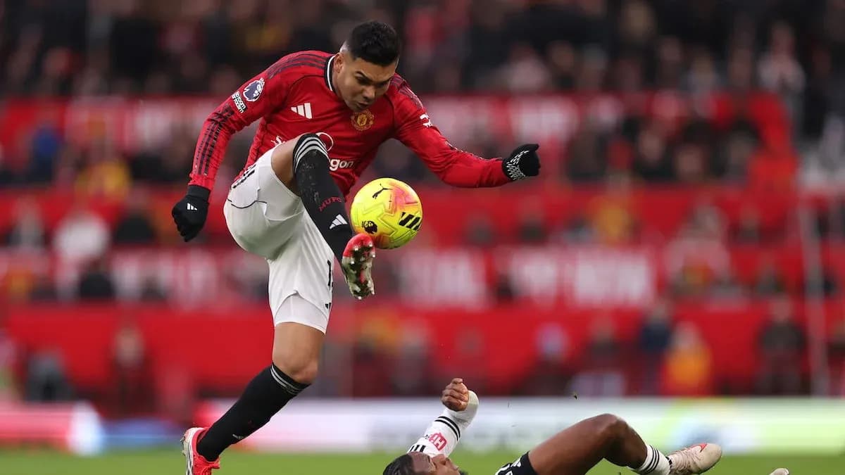 Jugador de Manchester United en acción durante el partido