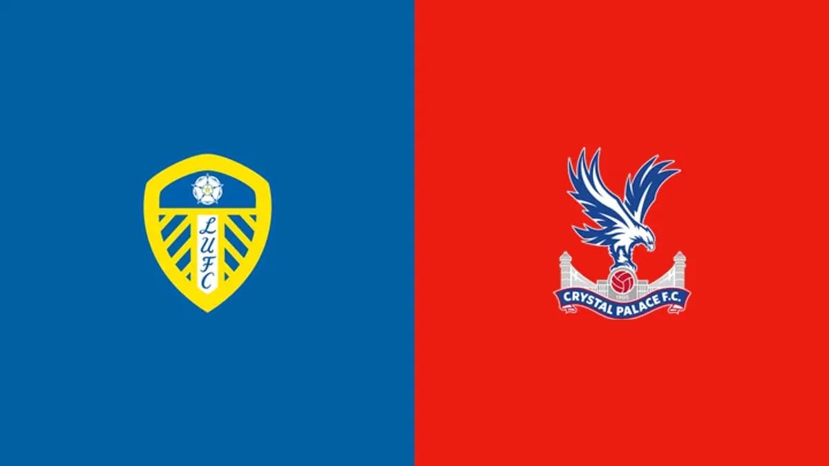 Logos de Leeds United y Crystal Palace