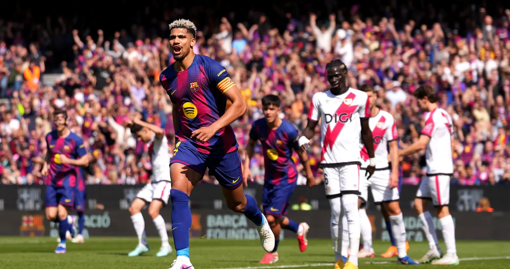 Gol de un jugador del Barcelona en el partido