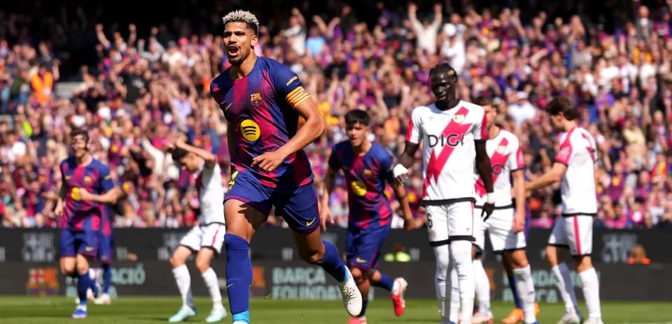 Gol de un jugador del Barcelona en el partido