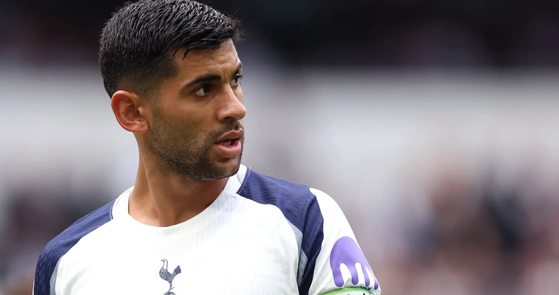 Jugador de Tottenham en el campo durante partido