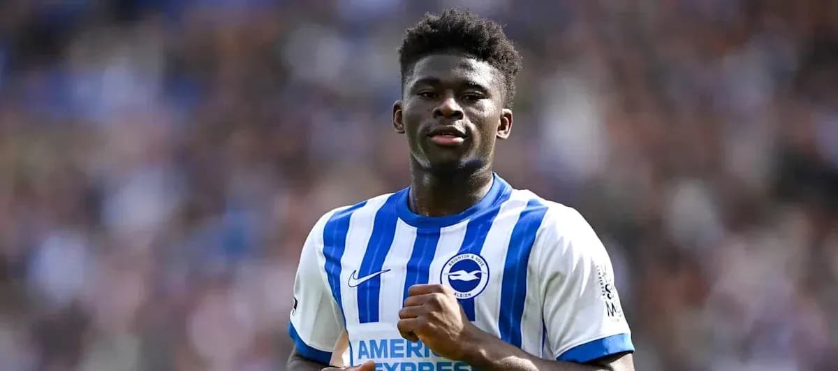 Jugador de Brighton en acción durante un partido