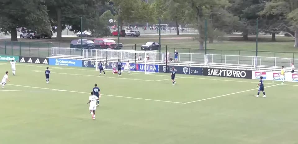 Acción del partido entre Austin II y Sporting KC II