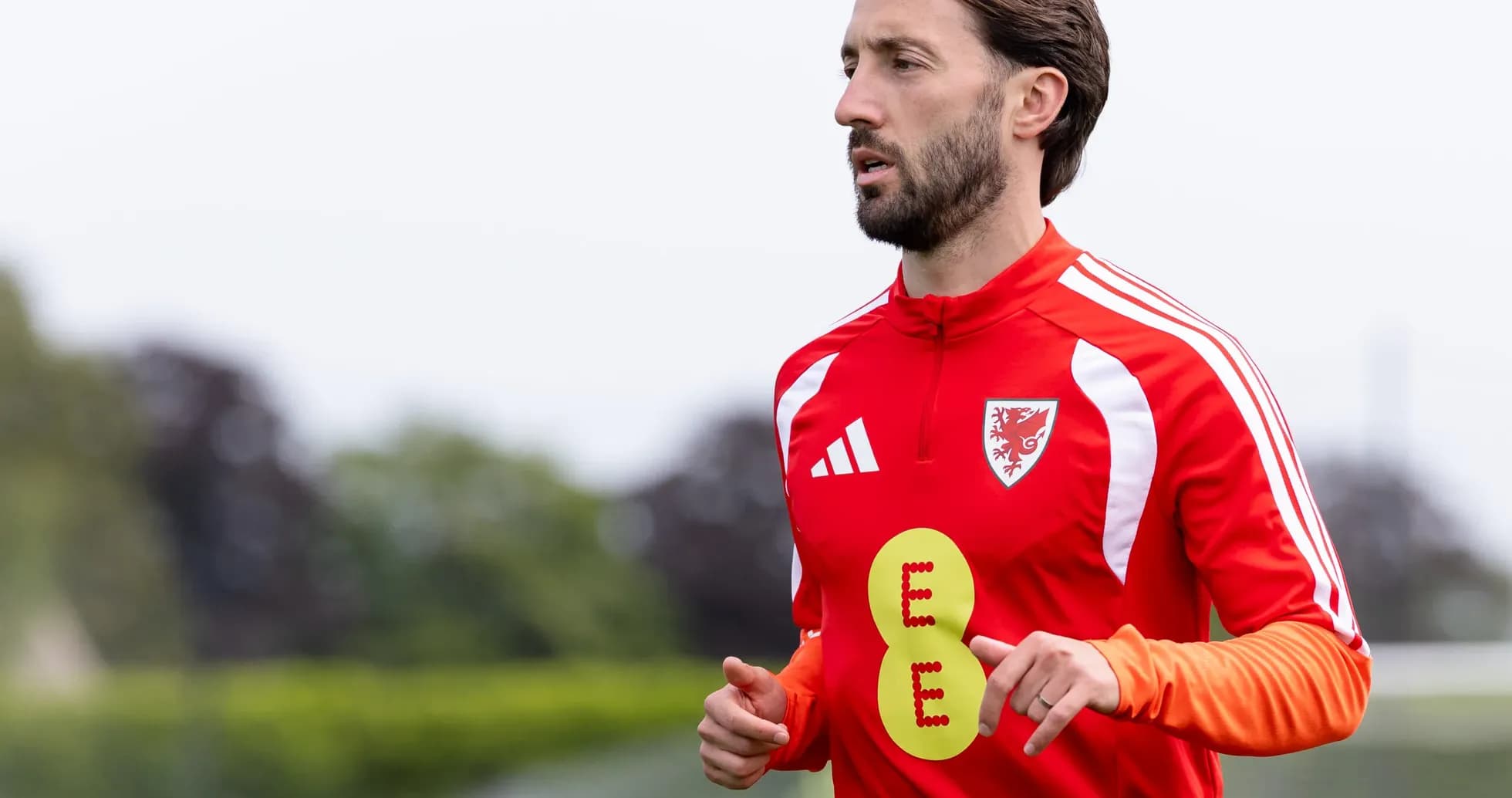 Jugador corriendo en sesión de entrenamiento