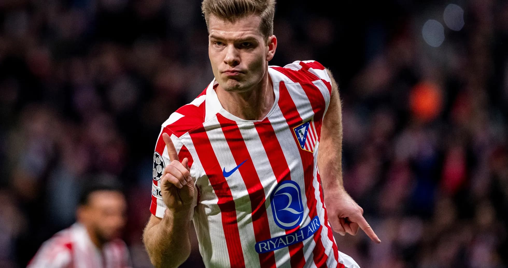 Jugador de Atlético de Madrid celebrando un gol