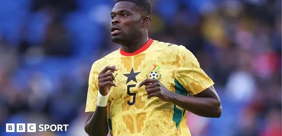 Jugador de Ghana en acción durante un partido