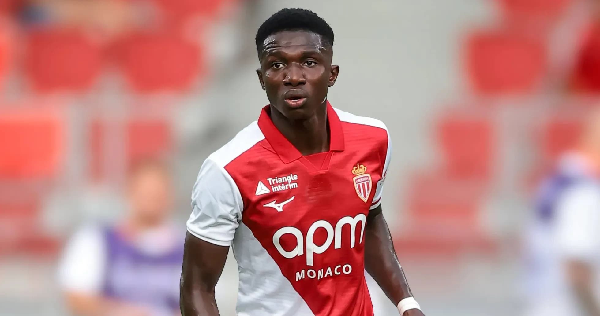Jugador de AS Monaco en el campo durante partido
