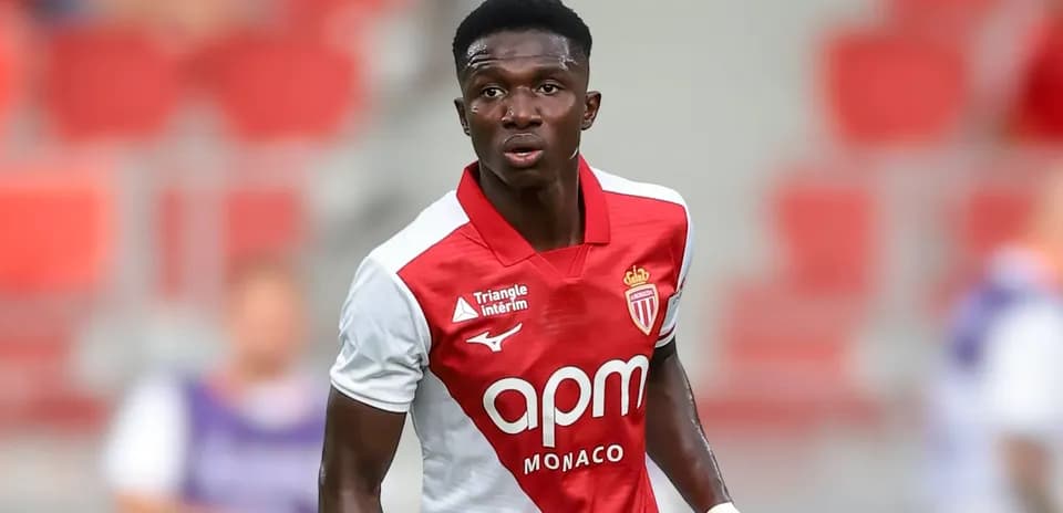Jugador de AS Monaco en el campo durante partido