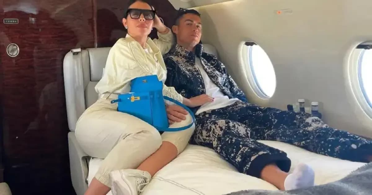 Georgina Rodríguez domina el jet privado de ₦96 mil millones de Cristiano Ronaldo tras su boda lujosa