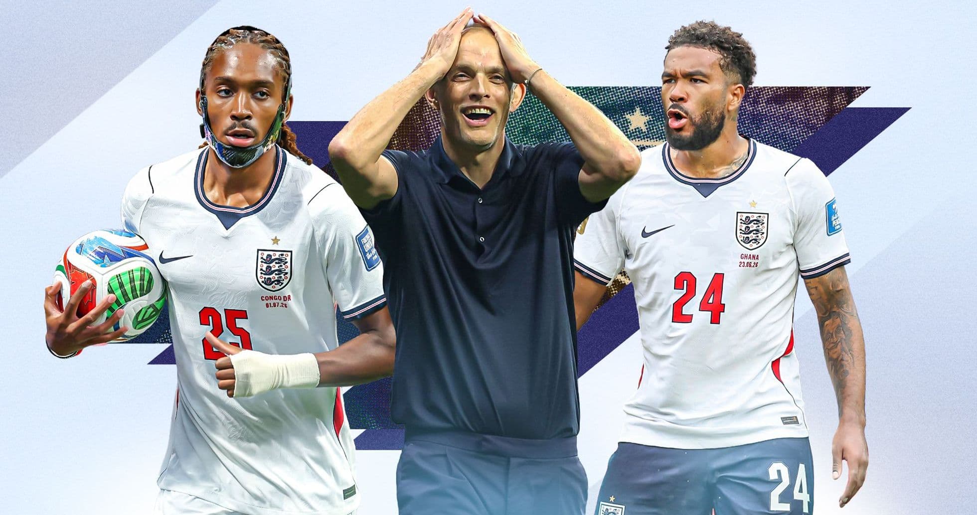 Cómo debería alinearse Inglaterra para el cuartos de final del Mundial ante Noruega: las opciones de Thomas Tuchel en el lateral derecho tras la suspensión de Jarell Quansah