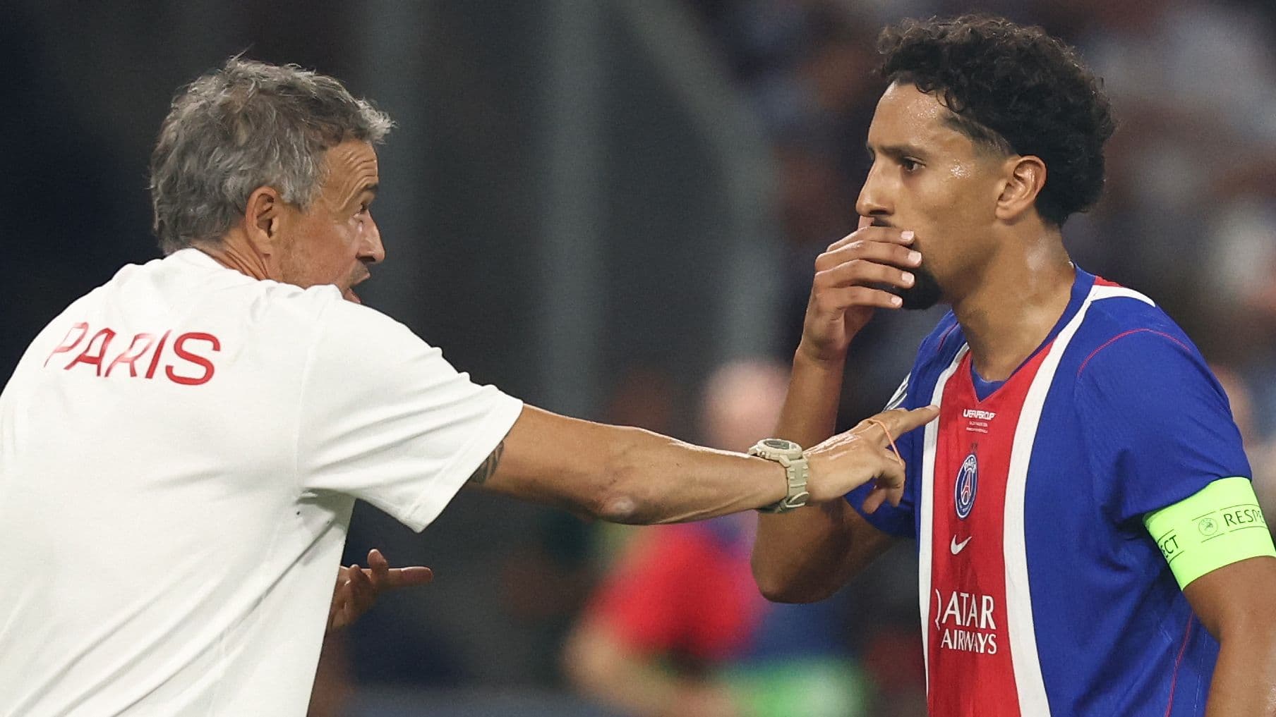 Marquinhos advierte a las estrellas del PSG mientras Luis Enrique no duda en dejar fuera a grandes nombres antes del estreno en Champions