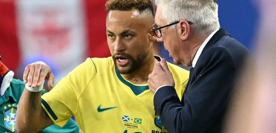 Carlo Ancelotti defiende la convocatoria de Neymar en el Mundial tras su retiro internacional
