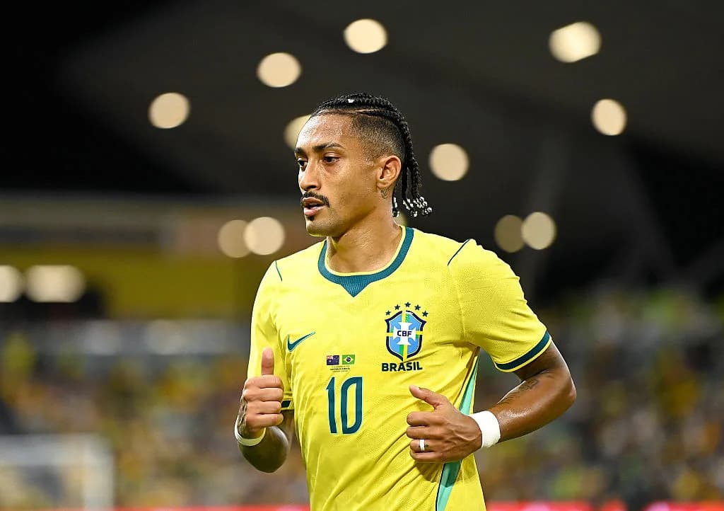 Raphinha como delantero y siete cambios en la alineación de Brasil contra Australia