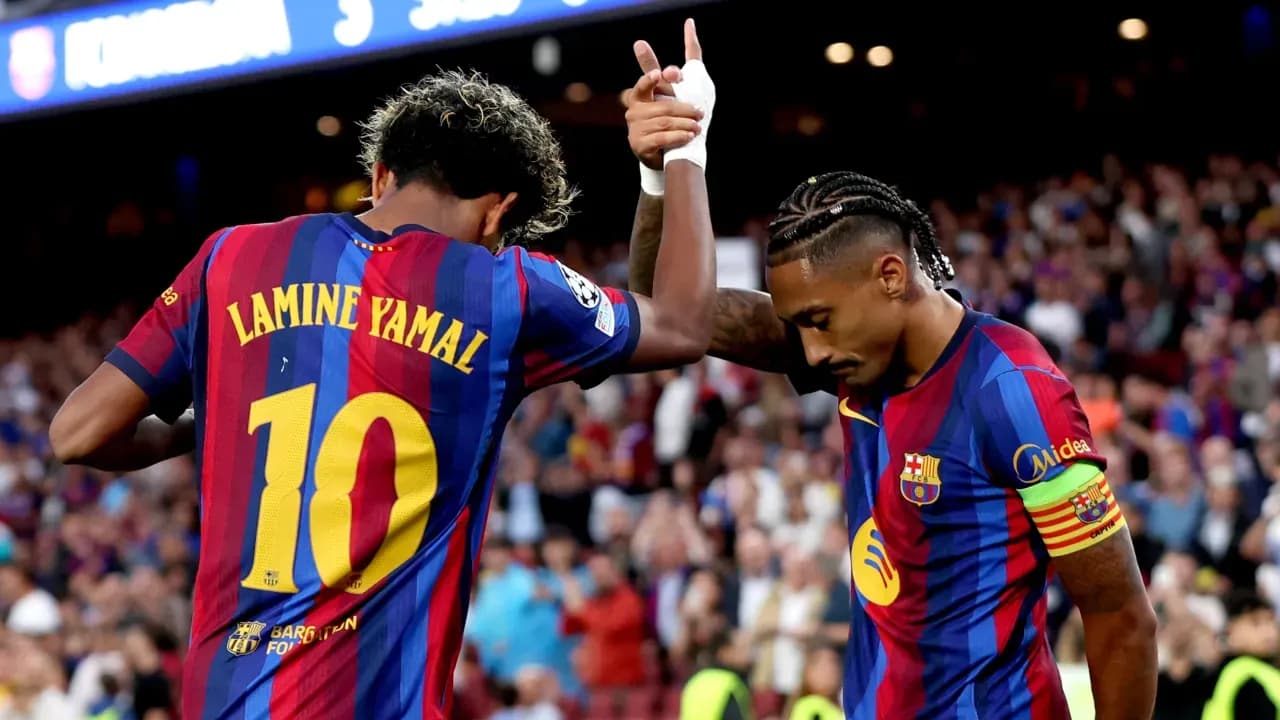 Clasificación de Poder de la Champions League: Barcelona y Arsenal lideran mientras PSG defiende su título con dificultades