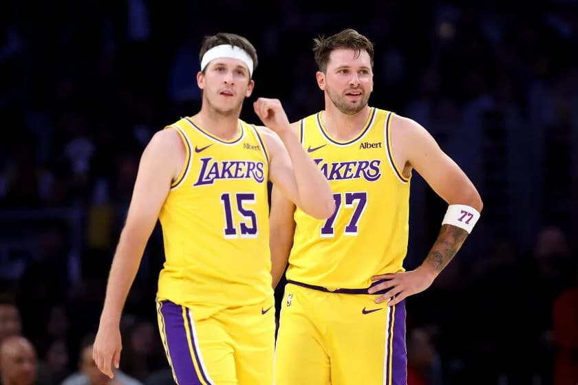 Luka Doncic y Austin Reaves demuestran su conexión en la victoria de pretemporada de los Lakers
