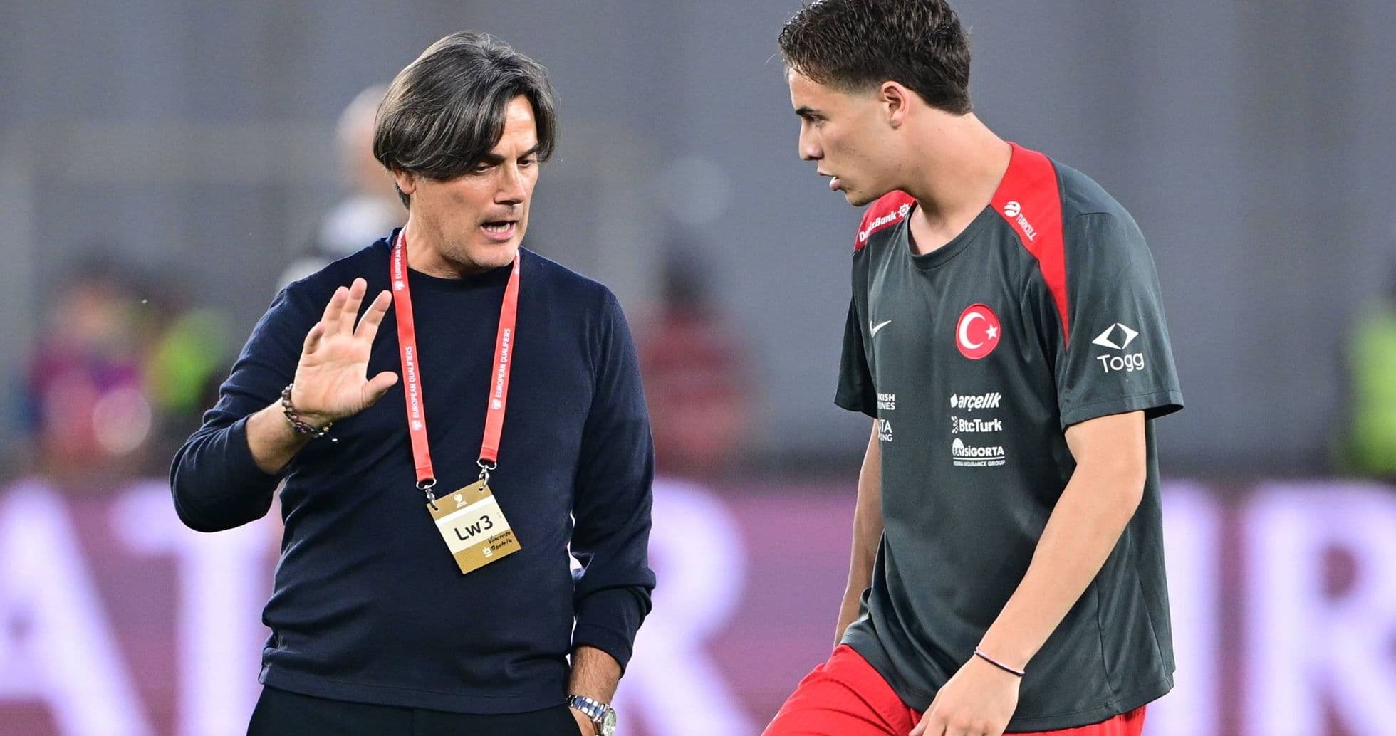 Vincenzo Montella destaca el talento de Kenan Yildiz pese a su lesión y se prepara para enfrentar a Italia