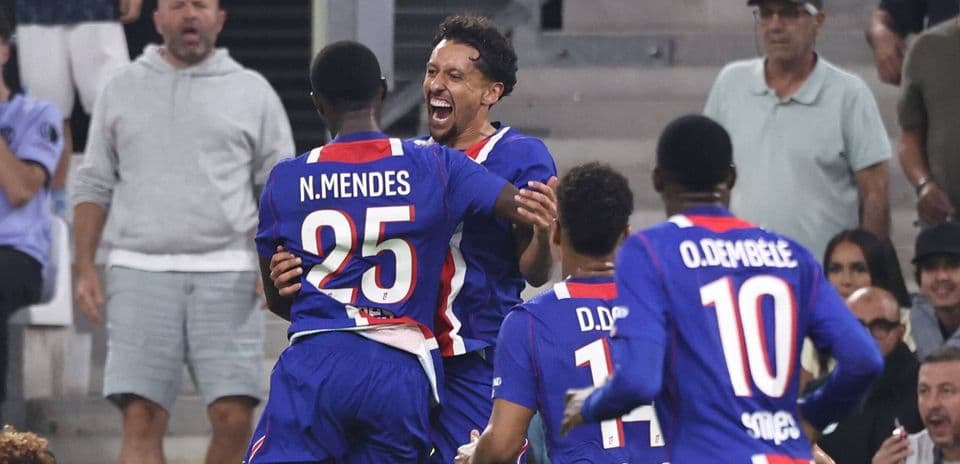 Marquinhos lidera a Paris Saint-Germain en victoria sobre un Marsella con diez jugadores en Le Classique