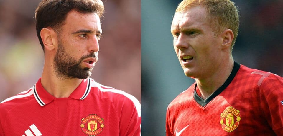 Anderson afirma que Paul Scholes está en un nivel distinto al de Bruno Fernandes