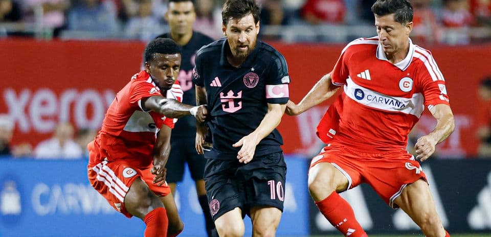 Messi y Lewandowski protagonizan un empate histórico entre Inter Miami y Chicago Fire