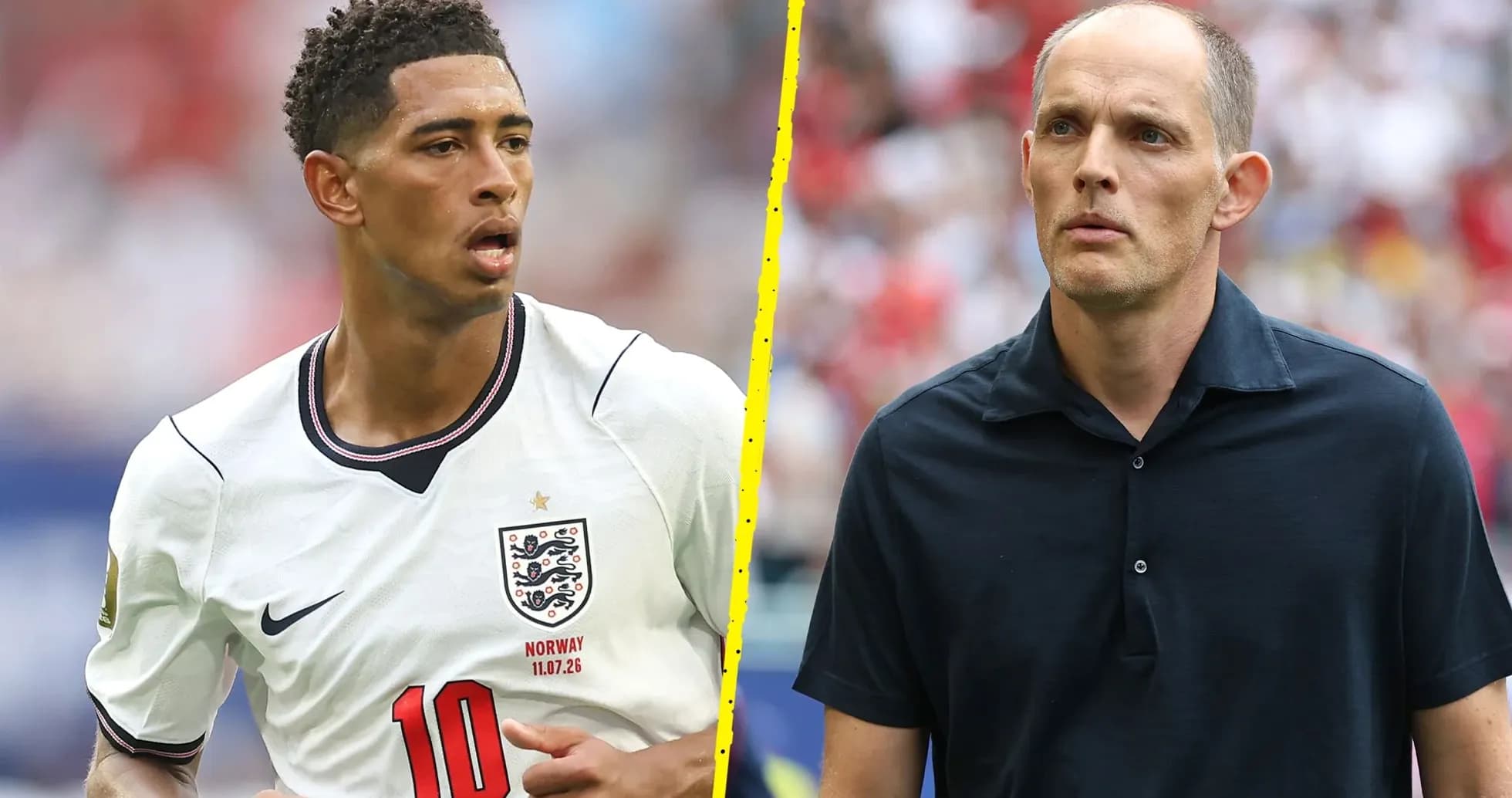 Jugador de Inglaterra y entrenador en el campo Jugador de Inglaterra y entrenador en el campo