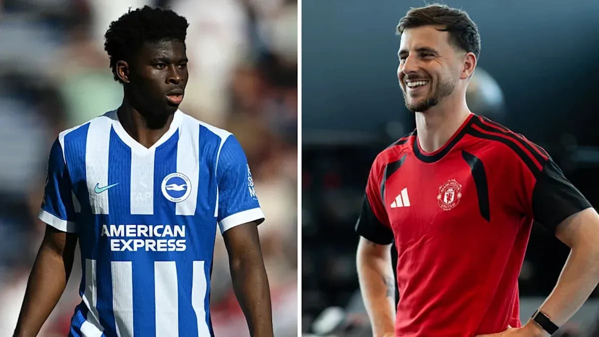 Jugadores de Brighton y Manchester United en acción Jugadores de Brighton y Manchester United en acción