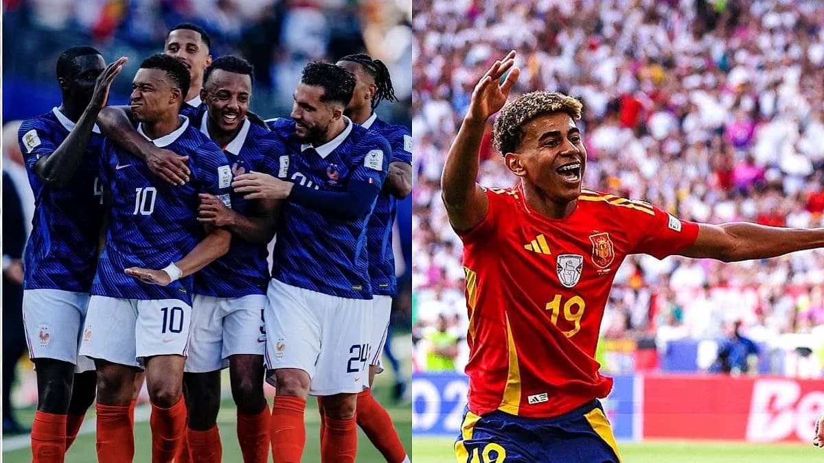 Jugadores de Francia celebrando un gol Jugadores de Francia celebrando un gol